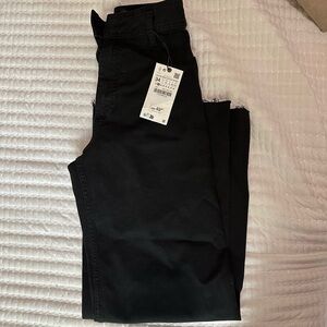 ZARA black wide leg jeans, size 2, BRAND NEW W/ TAGS